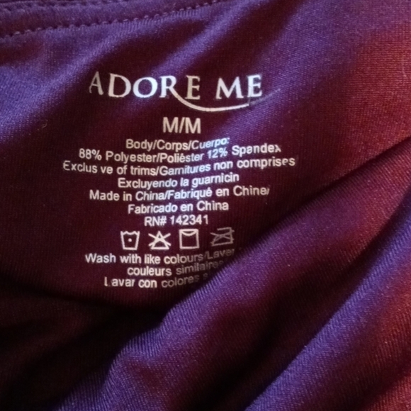 Adore Me maroon leggings - Picture 4 of 4